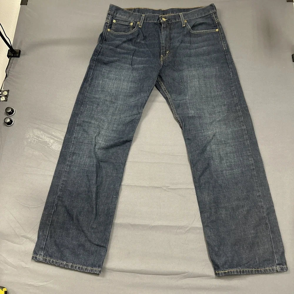 Levi's 569 Loose Straight Leg Authentic Jeans Mens 36x32 Blue Denim Medium Wash
